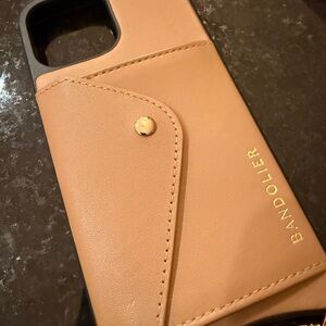 Bandolier Tan Leather Phone Case